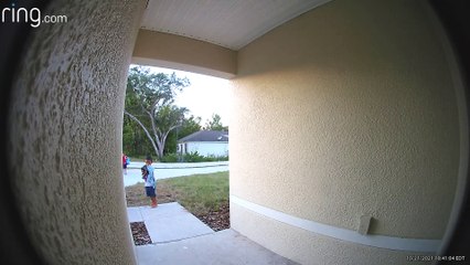 Halloween Doorbell Message Creeps Out Kid