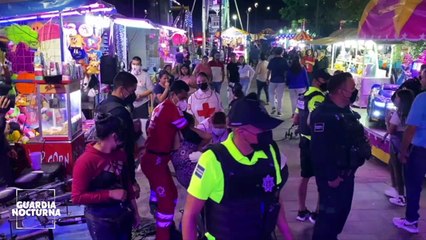 Mujer en estado de gestación se desmayó en plena Feria del Cartón;  se encontraba en estado etílico