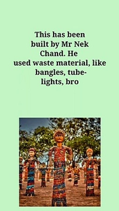 Amazing fact about Rock Garden