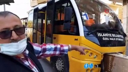 Halk otobüsü kaza yaptı, 3 mahallenin interneti kesildi