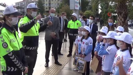 Aydın'da 'yaya önceliği farkındalık etkinliği' düzenlendi