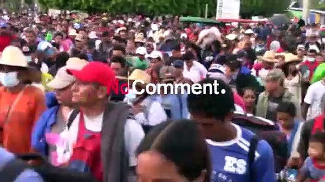 Mexique : une caravane de migrants en route vers la frontière étatsunienne