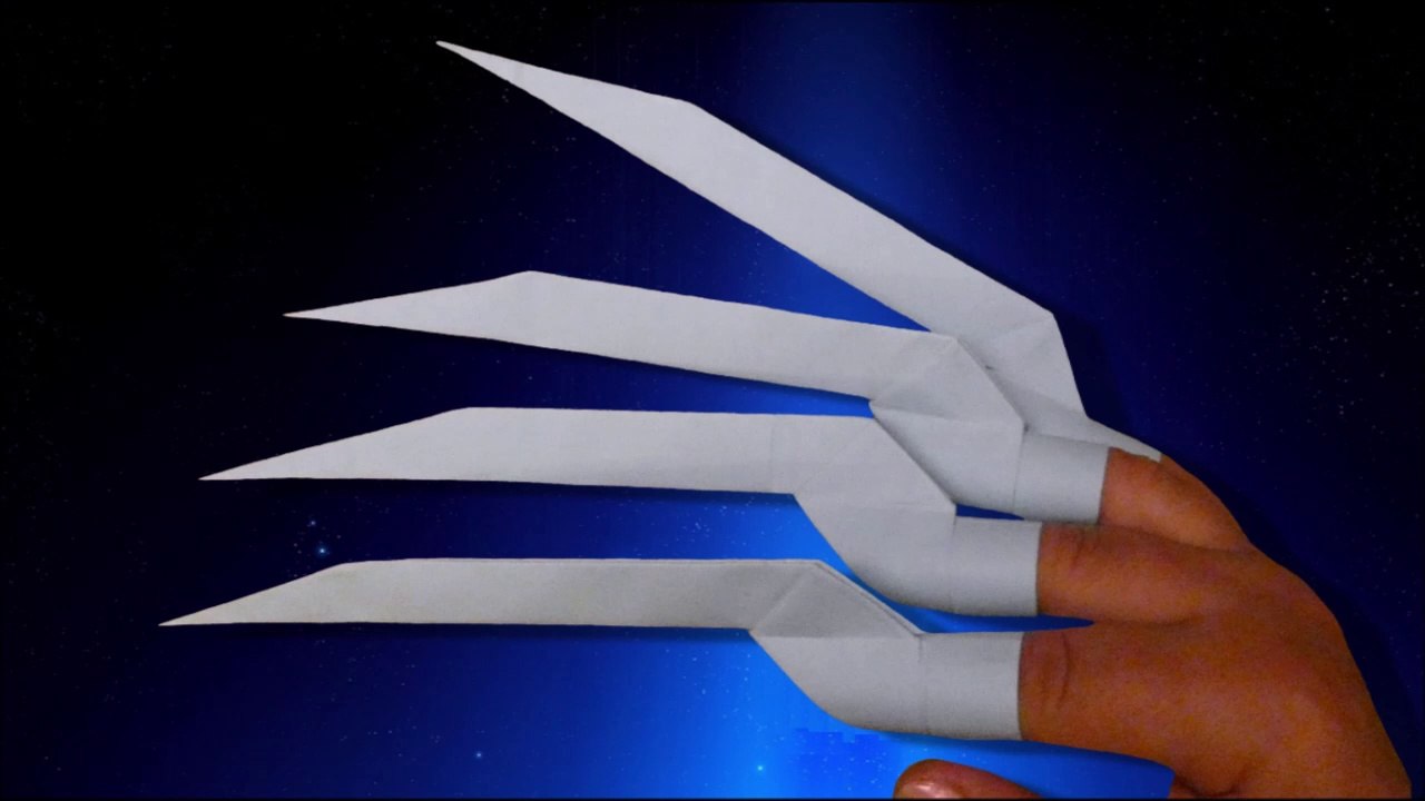 Origami facile : Griffes de Freddy