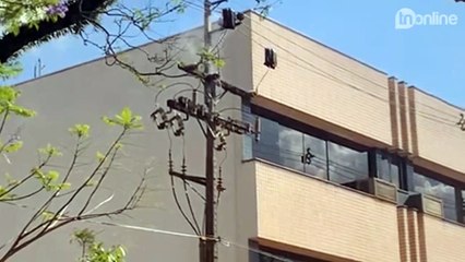 Semafóros deixam de funcionar em Apucarana; poste pegou fogo