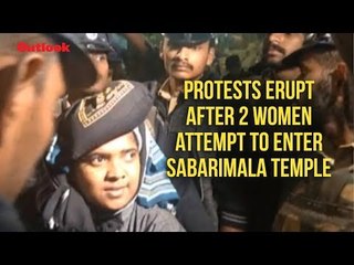 Protests erupt after 2 women attempt to enter Sabarimala Temple