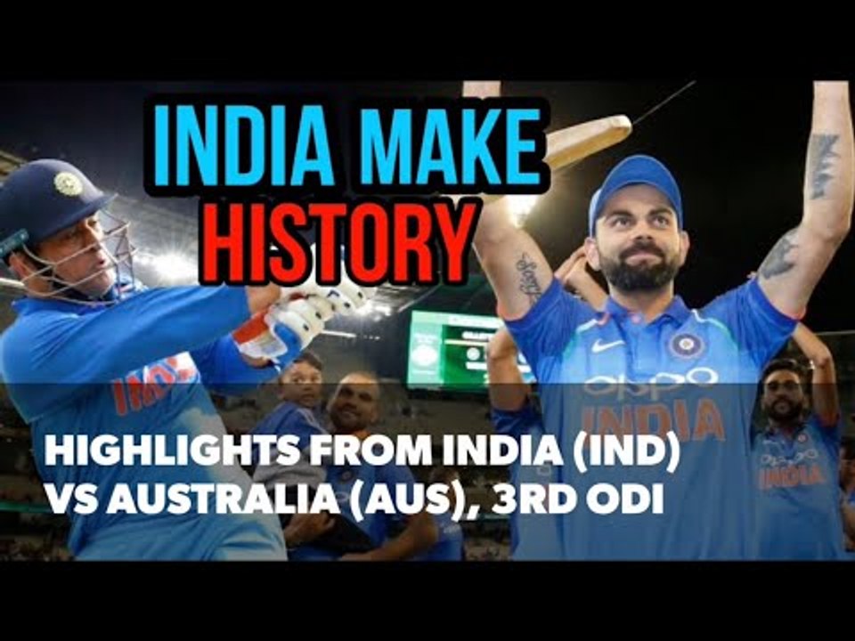 3rd ODI (Melbourne): Highlights from India (IND) vs Australia (AUS) I India wins ODI series in AUS