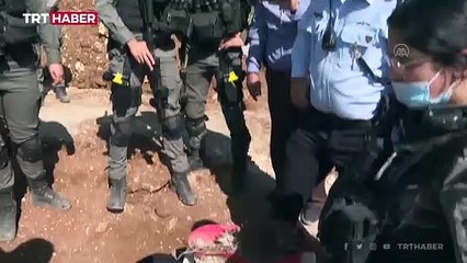 Kudüslü acılı anneden İsrail'in Müslüman mezarlığındaki yıkımına tepki