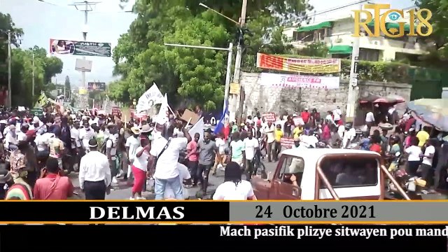 Mach pasifik plizyè sitwayen pou mande majistra Dèlma Wilson Jeudy jwe wol prezidan pwovizwa peyi a