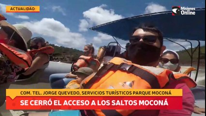 Se cerró el acceso a los saltos moconá