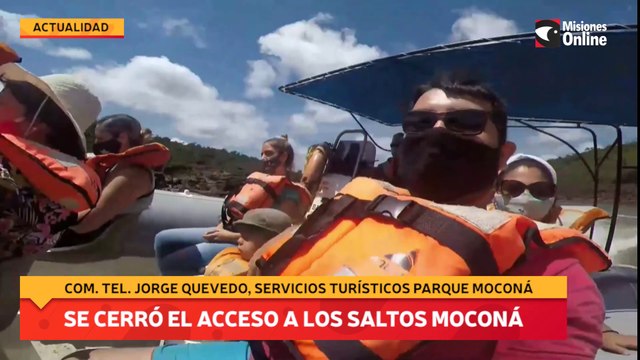 Se cerró el acceso a los saltos moconá