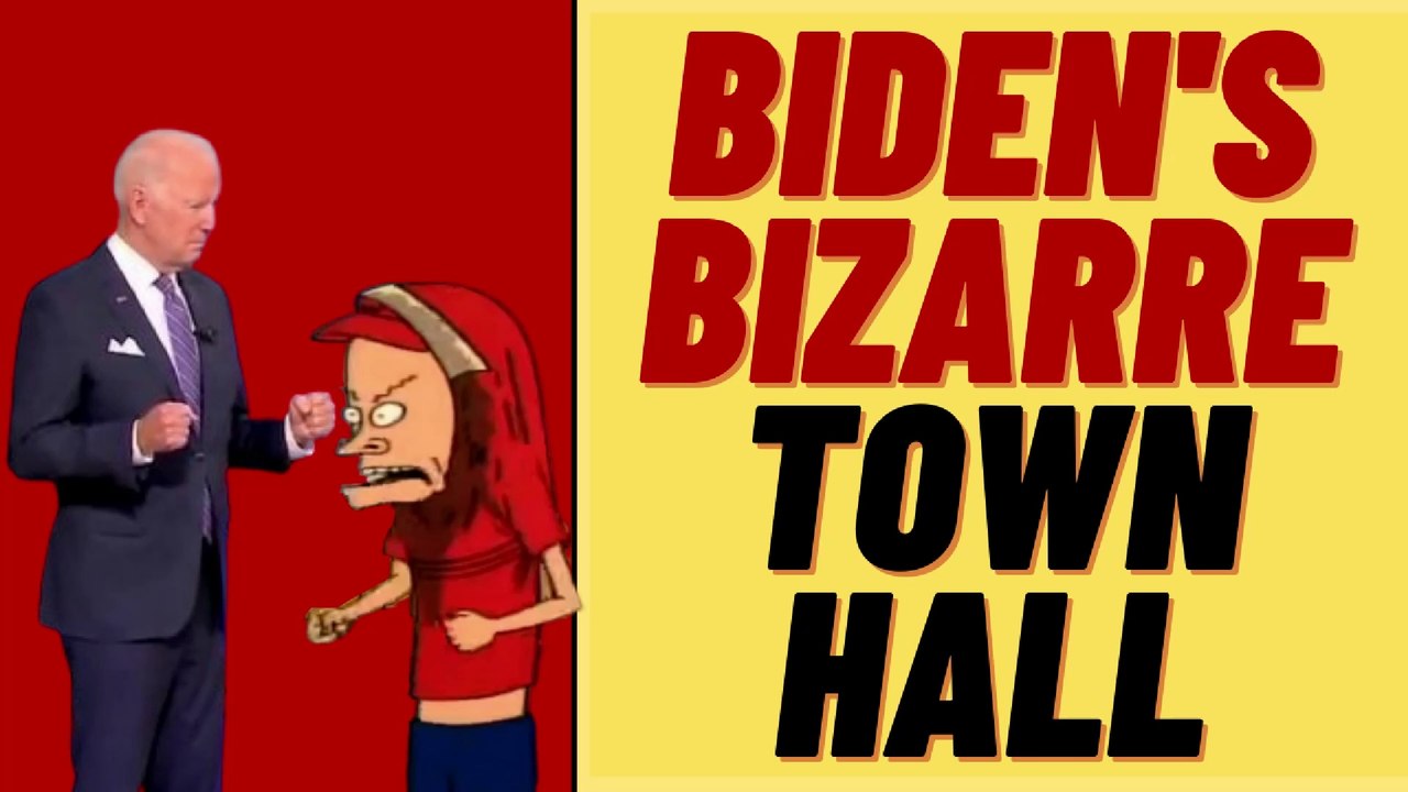 BIDEN'S Bizarre Town Hall And CORNHOLIO Impression video Dailymotion