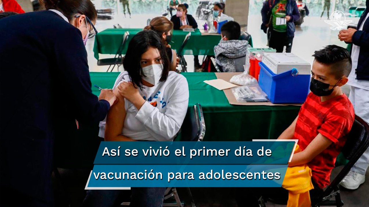 Vacunan contra Covid-19 a menores de 12 a 17 años con comorbilidades en la CDMX
