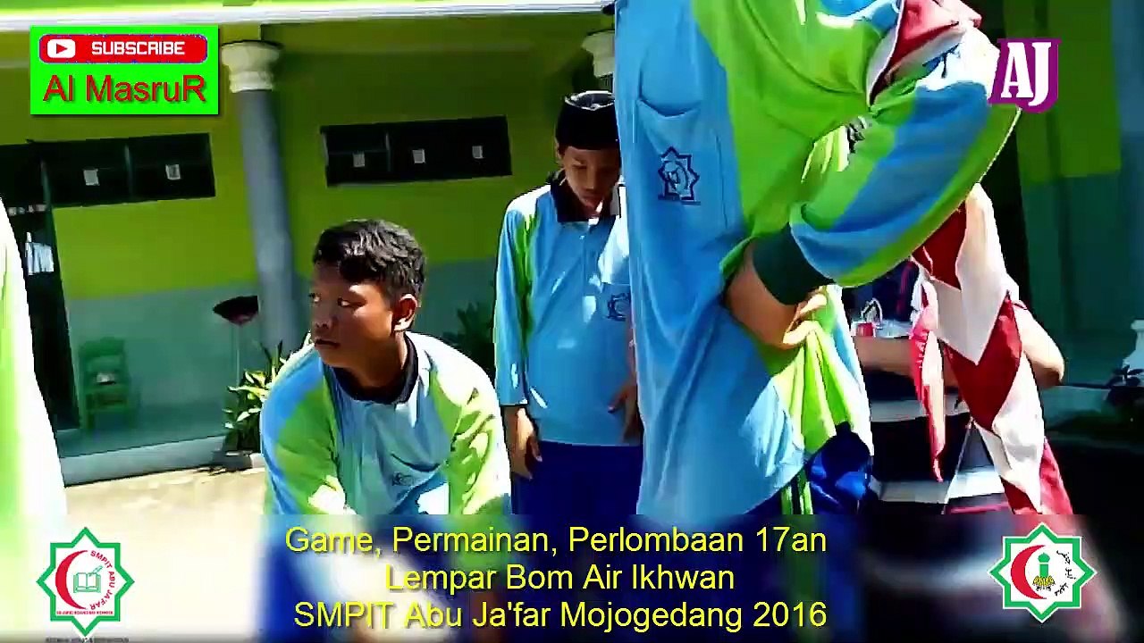 Game, Permainan, Perlombaan 17an Lempar Bom Air Ikhwan SMPIT Abu Ja'far Mojogedang 2016