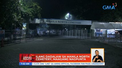 Ilang dadalaw sa Manila North Cemetery, maagang nagpunta | UB