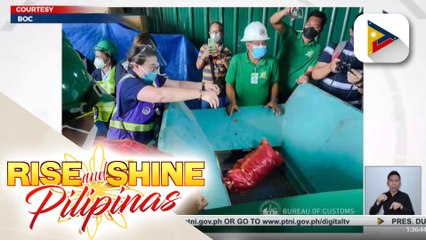 P362-M halaga ng smuggled na agri products, sinira ng BOC