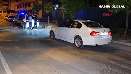 Polisten kaçan ehliyetsiz sürücü, yakalanınca gazetecilere tepki gösterdi