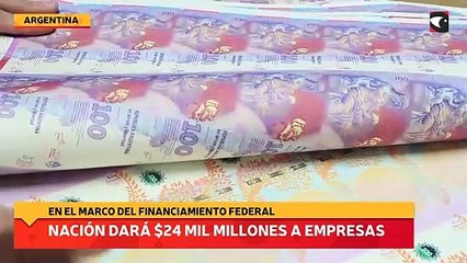 Nación dará $24 mil millones a empresas