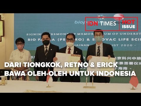 DARI TIONGKOK, RETNO & ERICK BAWA 5 OLEH OLEH UNTUK INDONESIA