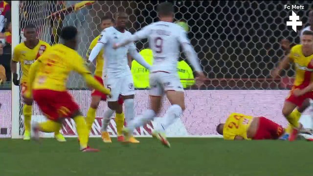 Lens - Metz, Nicolas de Préville Grenat du match