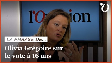 Olivia Grégoire: «Pour l’instant, je suis assez réservée sur le droit de vote à 16 ans»