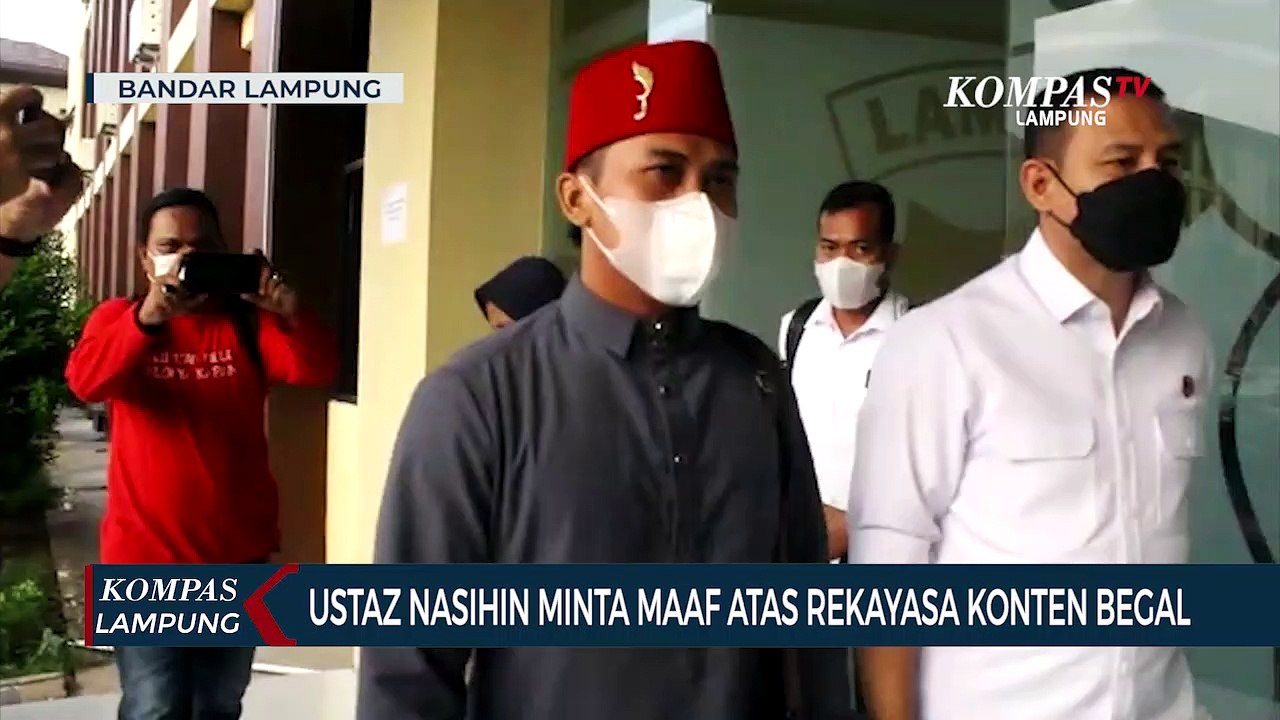 Konten Rekayasa Aksi Begal, Ustaz Nasihin Minta Maaf
