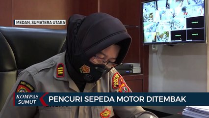 Polisi Bekuk 3 Maling Motor di Medan, Satu Diantaranya Ditembak