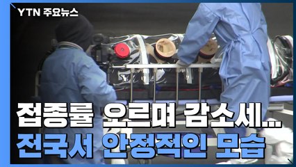 접종률 오르며 감소세 '뚜렷'..."변화 시작 순간 가장 위험" / YTN
