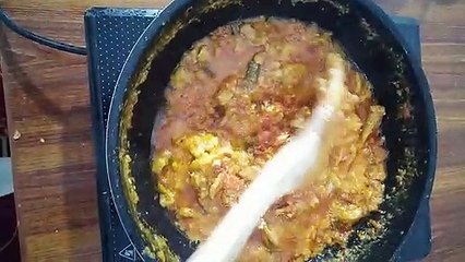 milky chicken karahi dish cooking recipe.