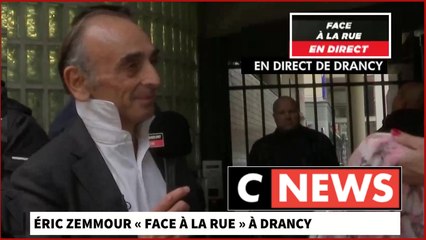 Eric Zemmour face à la rue à Drancy