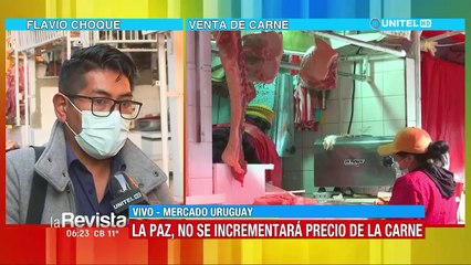Por el momento, en La Paz se mantiene congelado el precio de la carne