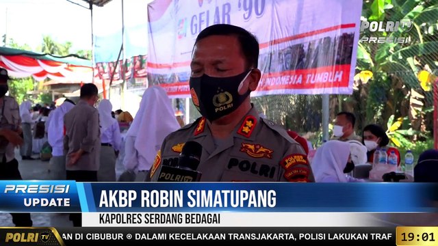 PRESISI Update 19.00 WIB : Vaksinasi Massal Pelajar dan Lansia di Serdang Bedagai Sumut
