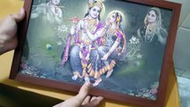 Unboxing and Review of Wood Krishna Radha Framed Painting  12x18 for Living Room