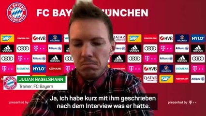 Nagelsmann über Kimmich: "Keine leichte Situation"
