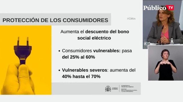 Teresa Ribera anuncia un cheque de 90 euros por familia vulnerable destinado a las necesidades de calefacción