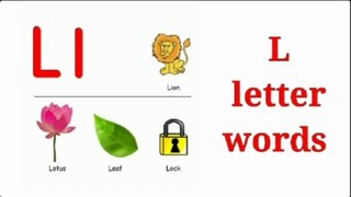 L letter words | L sound words | L Alphabet words | L words | words start with L | Phonic words | L