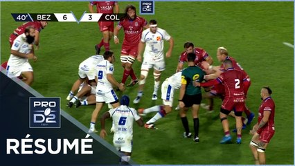 PRO D2 - Résumé AS Béziers Hérault-Colomiers Rugby: 16-15 - J08 - Saison 2021/2022