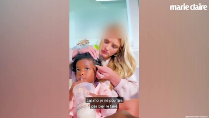 Cette mère tient à apprendre à coiffer les cheveux texturés de sa fille