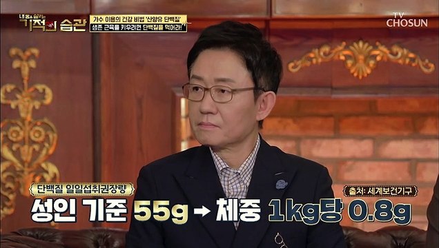 나이가 들수록 줄어드는 근육을 책임질 단백질 「○○○」 TV CHOSUN 211026 방송
