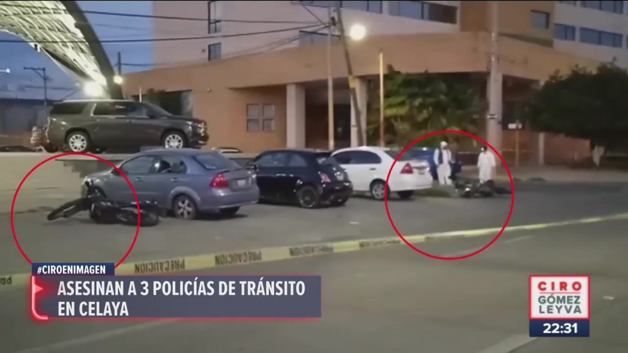 Asesinan a tres policías de tránsito en Celaya