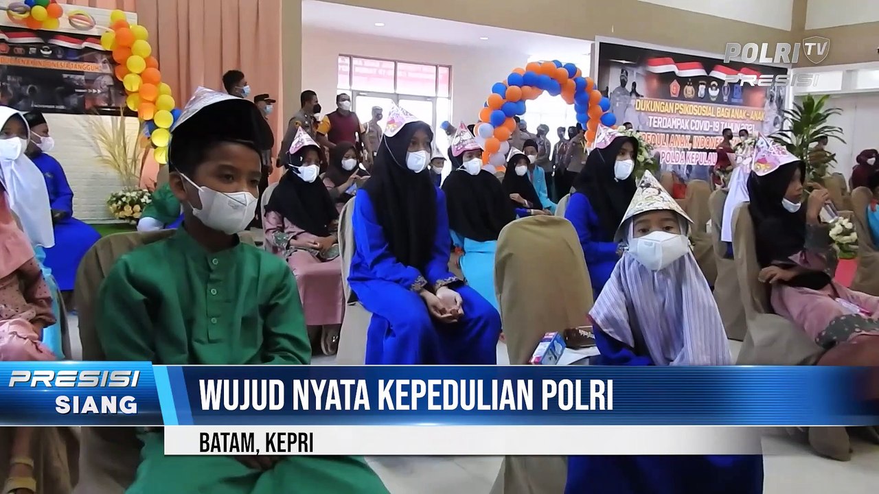 Kapolda Kepri Beri Dukungan Psikososial Bagi Anak-anak Terdampak Covid-19