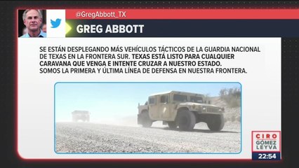 Refuerzan vigilancia en Texas ante llegada de caravana migrante