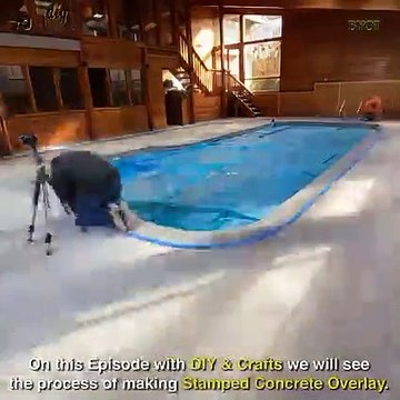 DIY stamped concrete overlay Build Great Creativity From Cement To Decorate concrete overlay