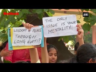 Students Of St  Francis College For Women In Hyderabad Protest Against New Dress Code