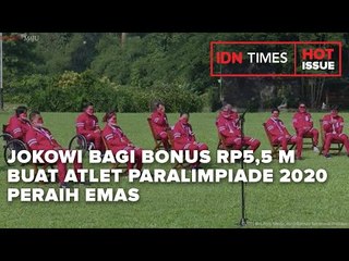 JOKOWI BAGI BONUS RP5,5 M BUAT ATLET PARALIMPIADE 2020 PERAIH EMAS