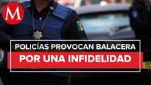 En Oaxaca, dos policías se enfrentan a balazos por presunta infidelidad