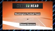 Washington Football Team at Denver Broncos: Over/Under