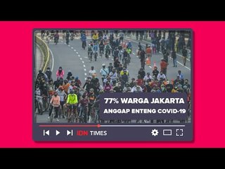 77 PERSEN WARGA JAKARTA ANGGAP ENTENG PENULARAN COVID19