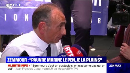 Éric Zemmour à propos de Marine Le Pen: "C'est une femme de gauche, elle est en décalage avec son électorat"