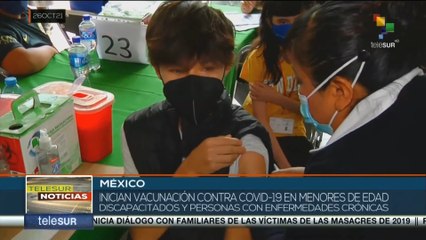 Inician en México vacunación anticovid a menores con discapacidad y enfermos crónicos