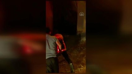 Çıkan yangında samanlık kullanılamaz hale geldi